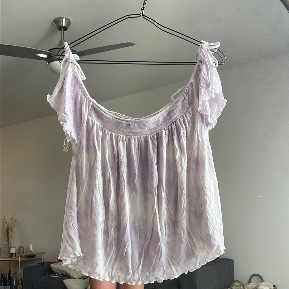 AEO • Lavender Off-Shoulder Women's Top